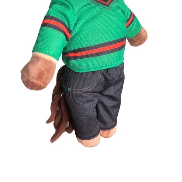 The Black Unicorn Doll Plush Dreds Boy Green Shirt Stuffed Animal - Picture 3 of 10